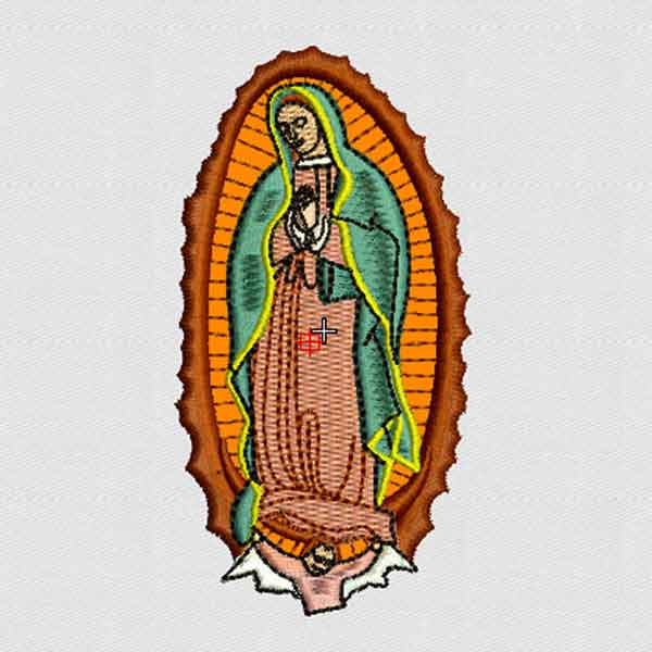  Detalle   imagen dibujos bordados de la virgen de guadalupe